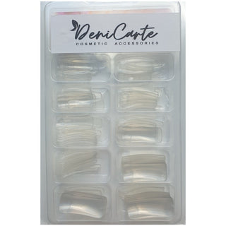 Deni Carte Long Clear Nail Tips - 100pcs Clear Nail Tips