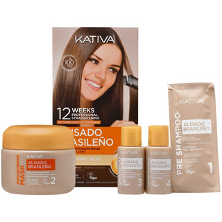 Kit de lissage brésilien à la kératine KATIVA