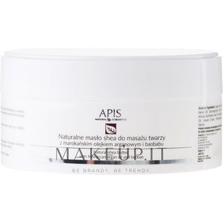 天然乳木果油 Apis 含摩洛哥坚果油。用于面部按摩 100g