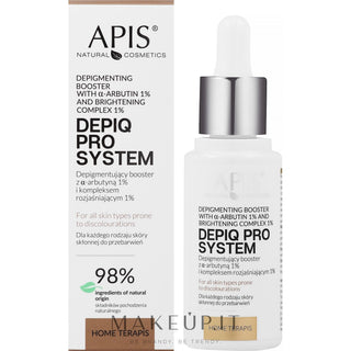 Apis Depiq Pro 去色斑增强系统，含 1% α-熊果苷和 1% 亮白复合物，30 毫升