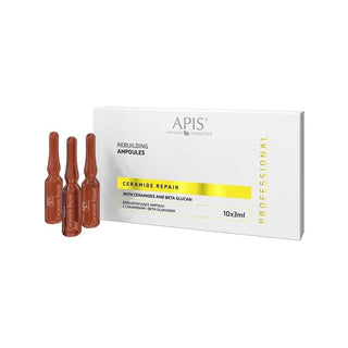 Apis Φιαλίδια επανόρθωσης Ceramide Repair Reconstructive με Ceramides και Beta Glucanemes 10 x 3 ml