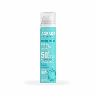 Agrado spray solar para rosto proteção 50+ 75 ml 