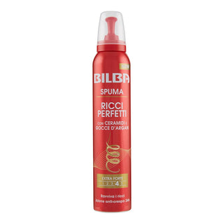 Bilba Spuma Gocce Argan E Ceramidi Tenuta Extra Forte 4 200 ml — Schiuma capelli
