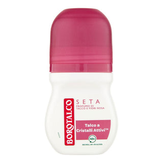 Borotalco Deodorant Roll-On Hedvábí Vůně Tělového Pudru A Růžových Květů 50 Ml 