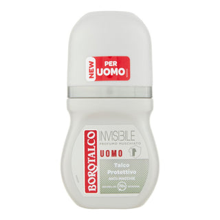 Borotalco Deodorante Uomo Roll-On Invisible Profumo Muschiato 50 ml — Deodorante