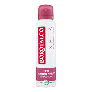 Borotalco Seta Deodorant ve spreji Vůně pudru a růžových květů 150 ml 