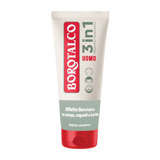 Borotalco Sprchový gel a šampon pro muže 3v1 s pižmovou vůní 200 ml 