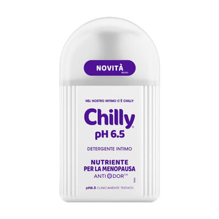 Chilly Chilly Θρεπτικό Καθαριστικό Ευαίσθητης Περιοχής Για Εμμηνόπαυση Ph6.5 200 ml 