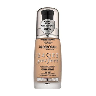 Deborah Foundation 24Ore Perfect Με Υαλουρονικό Οξύ 3 - Caramel Beige 