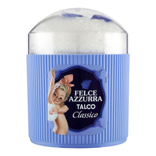 Felce Azzurra Klassisches Talkumpuder Dose 250 g + Puderquaste 