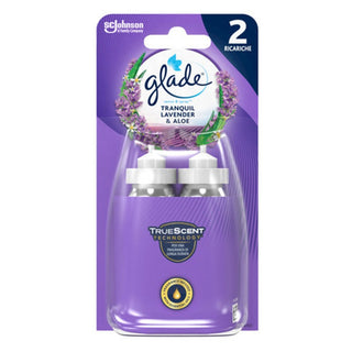 Glade سينس آند سبراي أوتوماتيكي لافندر وألوة مع عبوتين تعبئة سعة 18 مل 