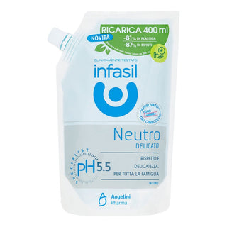 Infasil Infasil Hellävarainen neutraali intiimipesu Ph 55 täyttöpussi 400 ml 