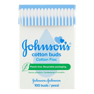 Johnson S Bâtonnets Hygiéniques Ouattés Cotton Fioc 100 Pièces 