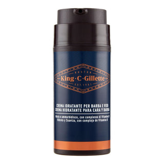 King C. Gillette Crema Idratante per Barba e Viso 100 ml — Crema viso e barba