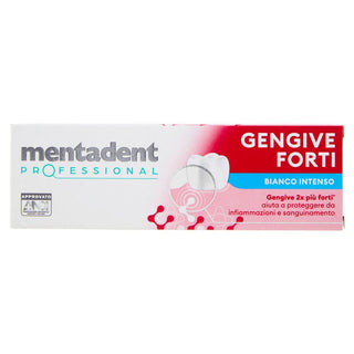 Mentadent Professional Toothpaste Strong Gums Intense White 75 ml 
