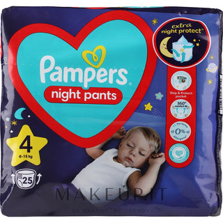 Pampers Night Pants Taglia 4 9-15 kg 25 pezzi — Pannolini notte