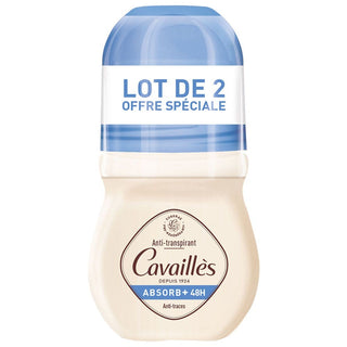 Rogé Cavaillès Absorb+ 48H Antitraccia 2x50ml — Deodorante roll-on