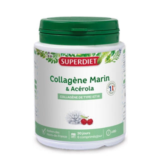 Superdiet Kolagen morski Acerola Suplement diety 180 tabletek Lotto l83378 