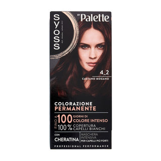 Syoss Cor Permanente Cool Color 4_2 Castanho Mogno 