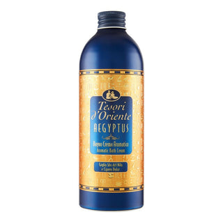 Tesori D Oriente Aegyptus Banho Creme Aromático Lírio Azul do Nilo e Papiro 500 ml 