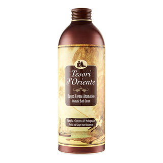 Tesori D Oriente Banho Creme Aromático Baunilha e Gengibre de Madagáscar 500 ml 