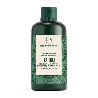The body shop شامبو للشعر الدهني بزيت شجرة الشاي (جل) - الحجم: 400 مل 