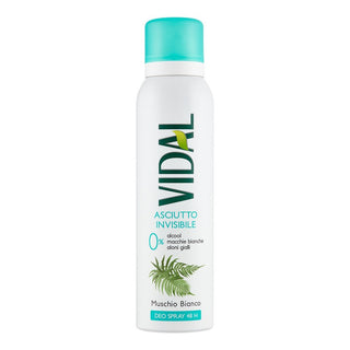 Vidal Vidal Onzichtbare Droge Deospray 150Ml Witte Musk 