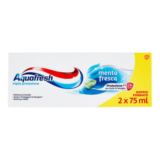 Aquafresh Dentifricio Menta Fresca 75mlx2 — Dentifricio