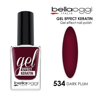Bellaoggi Gel Effect Keratin Lak na nehty 534 - Tmavá švestka 
