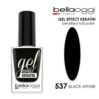 Bella Oggi Gel Effect Keratin Smalto 537 Affare Nero — Smalto Gel