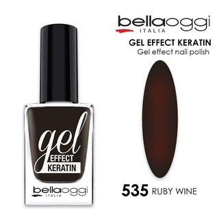 Bellaoggi Gel Effect Keratin Vernis à Ongles 535 - Vin Rubis 