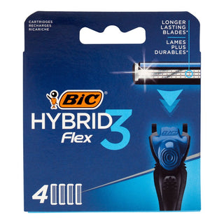 Bic Barberblad Refiller Hybrid3 Flex 3 Blade 4 stk. 