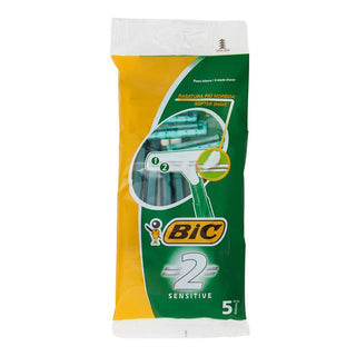 Bic Engangsbarberblade Sensitive 2 Blade 1 Pakke med 5 Barberblade 