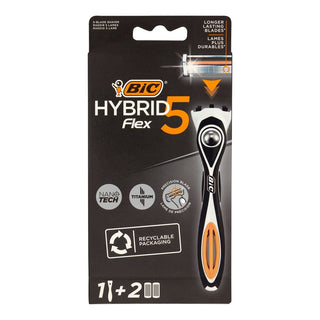 Bic Hybrid5 Flex Barbermaskine System Håndtag Plus + Refill 