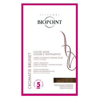 Biopoint Tratamento Colorante Cromatix Máscara Tratamento Cor Em 5 Minutos 30 Ml Chocolate Dourado 