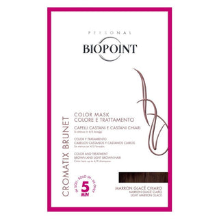 Biopoint Tratamento Colorante Cromatix Máscara de Tratamento de Cor em 5 Minutos 30 ml Maron Glace Claro 