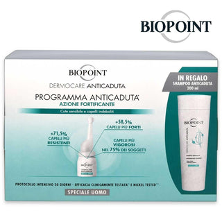 Biopoint Zestaw przeciw wypadaniu włosów dla mężczyzn 20 x 6 ml + Szampon 200 ml 
