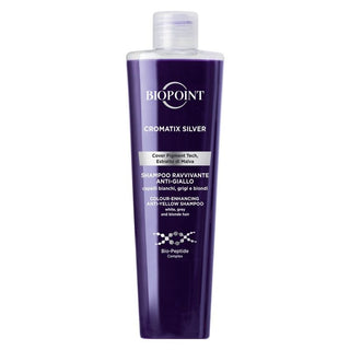 Biopoint Shampoo for hår som frisker opp fargen Cromatix for hvitt, grått eller gråsprengt hår 200 ml 