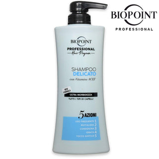 Biopoint Biopoint Professional Delikat Sjampo 5 Handlinger Ultra Mykhet Alle Hårtyper 400 Ml 
