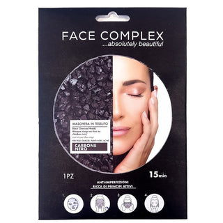 Black head Maschera In Tessuto Carbone Nero 1 pz — Maschera viso