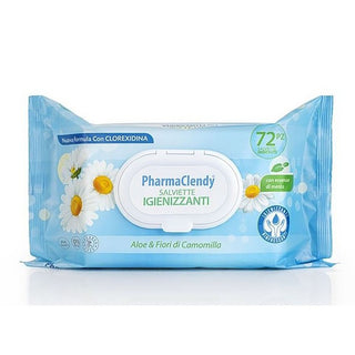 Clendy Toallitas Húmedas 72 Unid. Con Antibacteriano a la Clorhexidina 