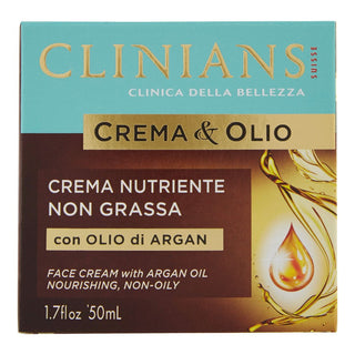Clinians Crema&Olio Non-Greasy Nourishing Cream With Argan Oil 50 ml 