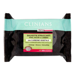 Clinians Detox 卸妆湿巾 X 25 片 