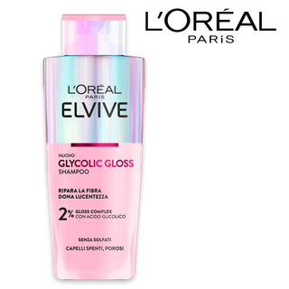 Elvive Glykolisches Glanz-Shampoo für glanzloses und poröses Haar 200 ml 