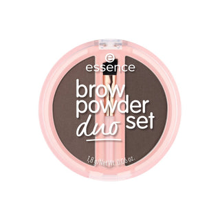 Essence Cosmetics Brow Powder Set Duo Sopracciglia Dark 03 — Polvere sopracciglia