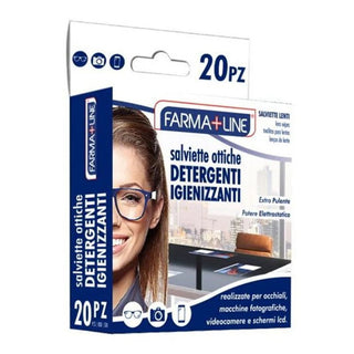 Farmaline 眼镜湿巾 20片装 