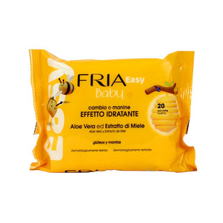 Fria Baby Easy 20 Υγρά Μαντηλάκια Ενυδατικής Δράσης Με Αλόη Βέρα Και Εκχύλισμα Μελιού 