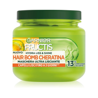 Fructis 울트라 스무딩 헤어밤 케라틴 마스크 직모용 320ml 