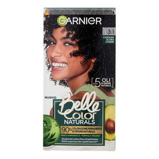 Garnier קרם צבע קבוע חום כהה אפר 3.1 
