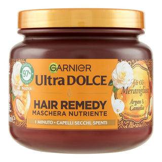 Garnier Hair Remedy Voedend Masker Droog Haar 340 ml Wonderoliën Argan en Camelia 
